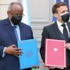 Madaxweynaha Jabuuti Geelle oo  dalka Fransiiska kulan kula qaatay Madaxweynaha Faransiiska Emmanuel Macron