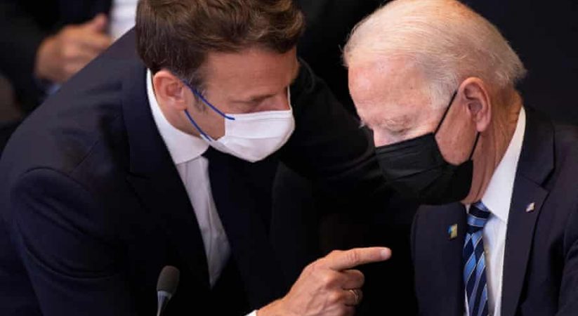 Macron oo maalmaha soo socda wada-hadal taleefon la yeelan doona  Joe Biden