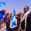 Guddoomiye kuxigeenka 2-aad ee Gollaha Shacabka Mahad Cabdalle Cawad oo  gaarey Magaalada Dhuusamareeb ee Caasimada Galmudug