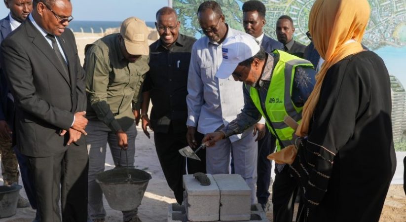 President Mohamud Lays Foundation Stone for a Grand Real Estate Project