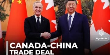 Wax ka ogoow  “Heshiiska Canada iyo Shiinaha ee ku saabsan baabuurta korontada (EV) iyo canola.”