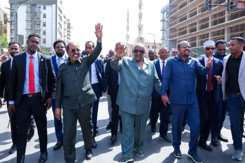 Madaxweyne Xasan Sheekh oo shir kula qaatay magaalada Jigjiga Madaxda Gobolka