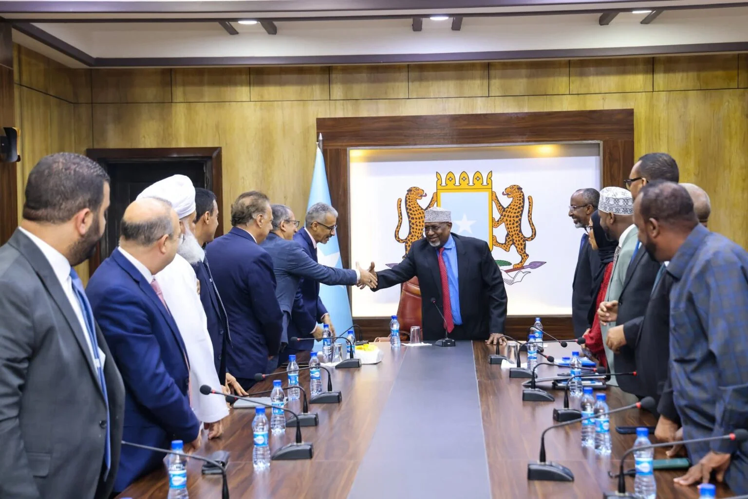 Ku-simaha Madaxweynaha JFS oo kulan la yeeshay wafdi ka socday Jaamacadda Carabta