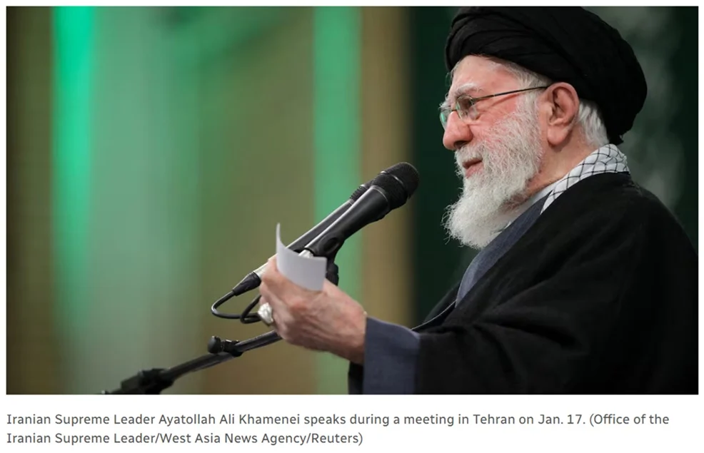 Iran’s Khamenei warns any U.S. attack would spark ‘regional war’