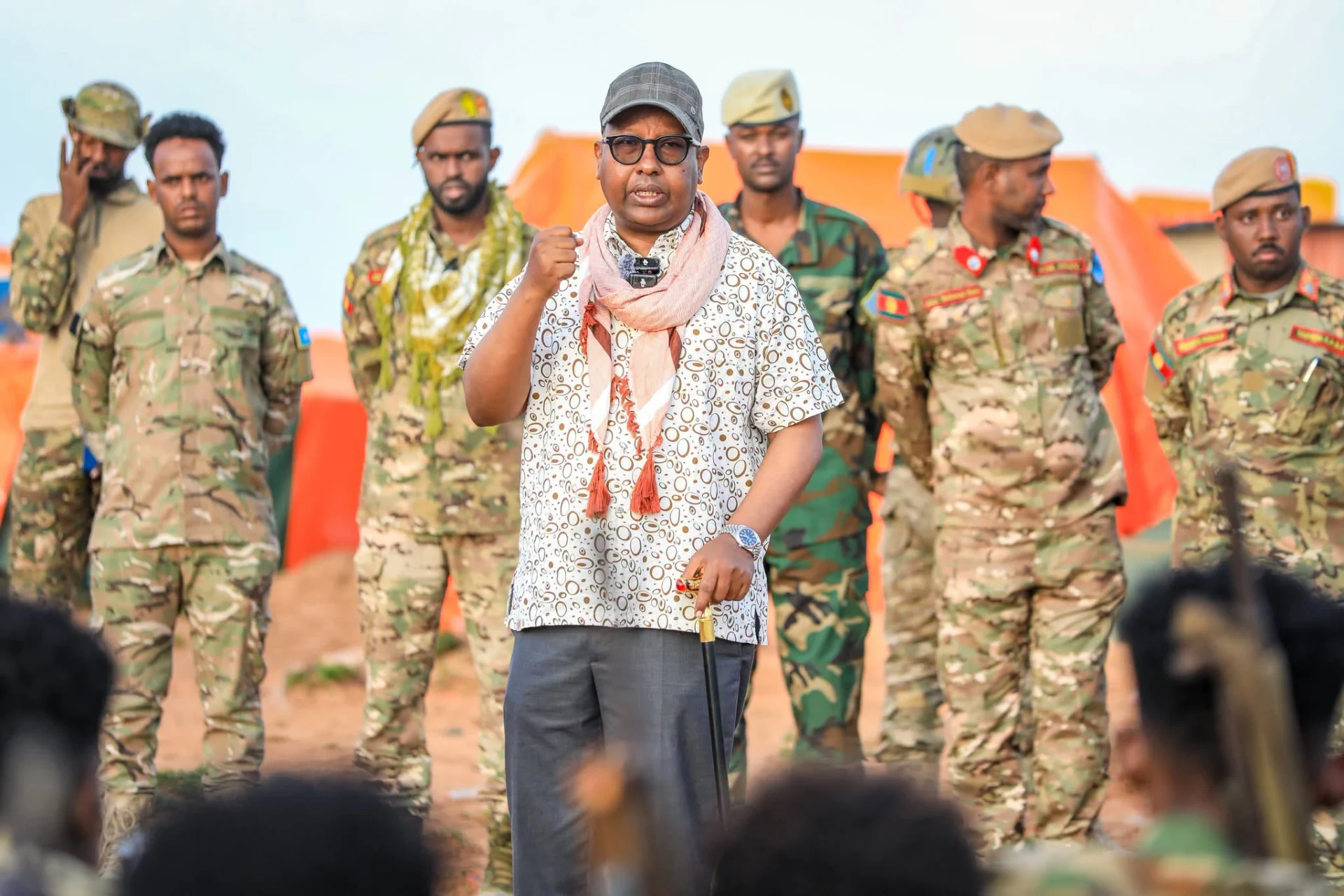 Wasiirka Gaashaandhigga XFS iyo Taliyaha Ciidanka XDS oo kormeer ugu tagey ciidanka qaranka ee ku sugan deegaanka Wargaadhi