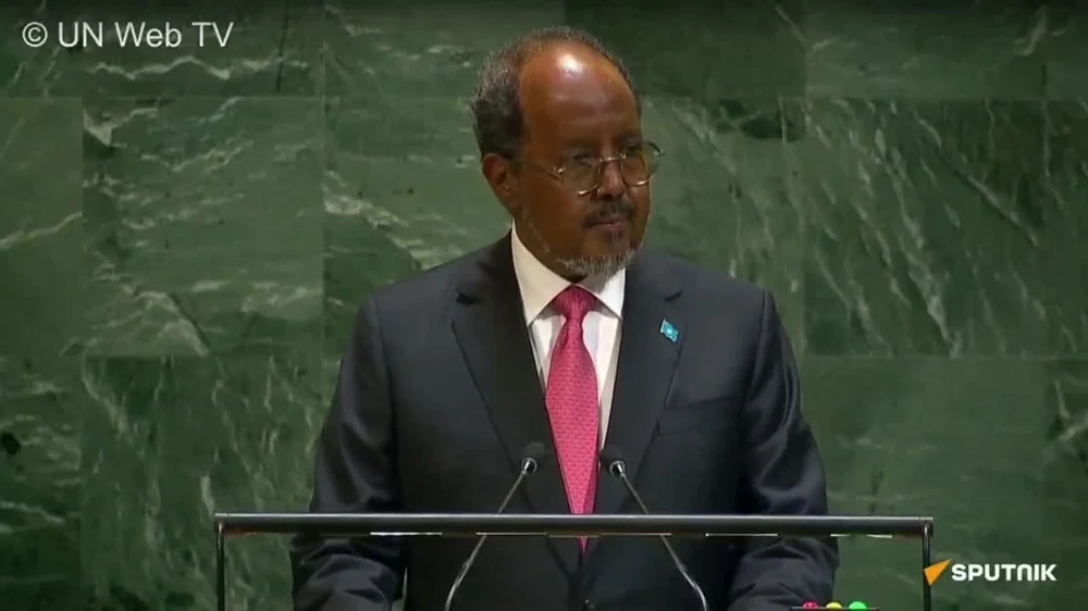 Hadal Jeedintii Madaxweyne Xasan Sheekh ee kalfadhiga 81-aad ee Golaha Guud ee Qaramada Midoobay
