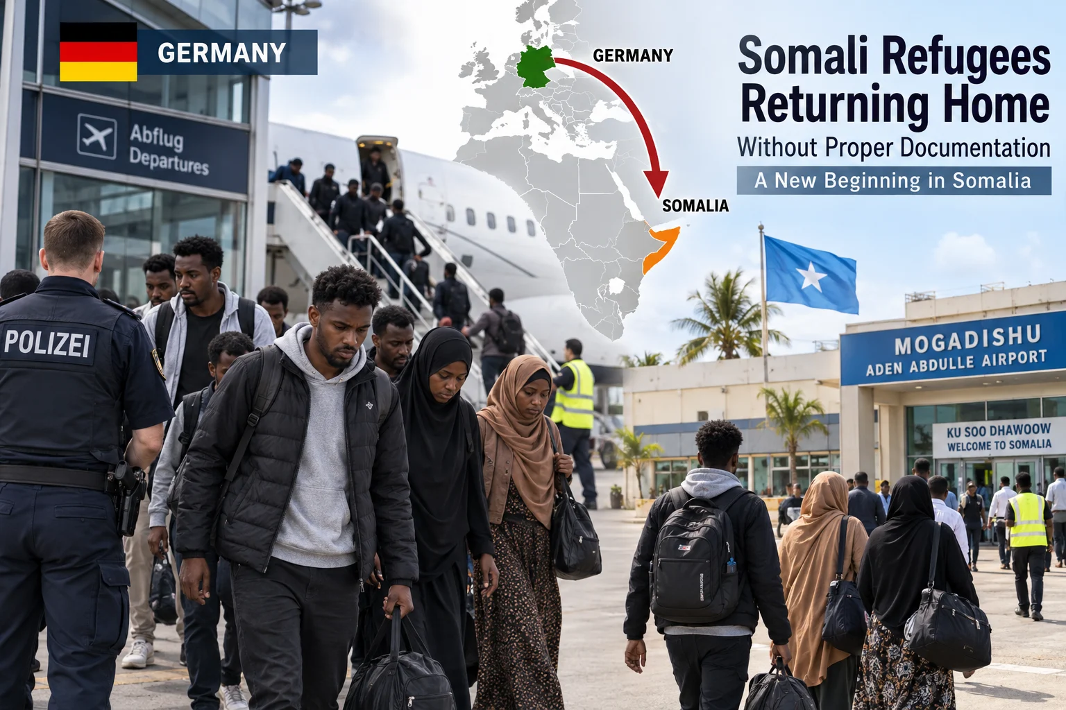 Soomaaliya iyo Jarmalka oo Laga Sugayo Xaqiijinta Qorshe Dib Loogu Celinayo 1,900 Soomaali ah