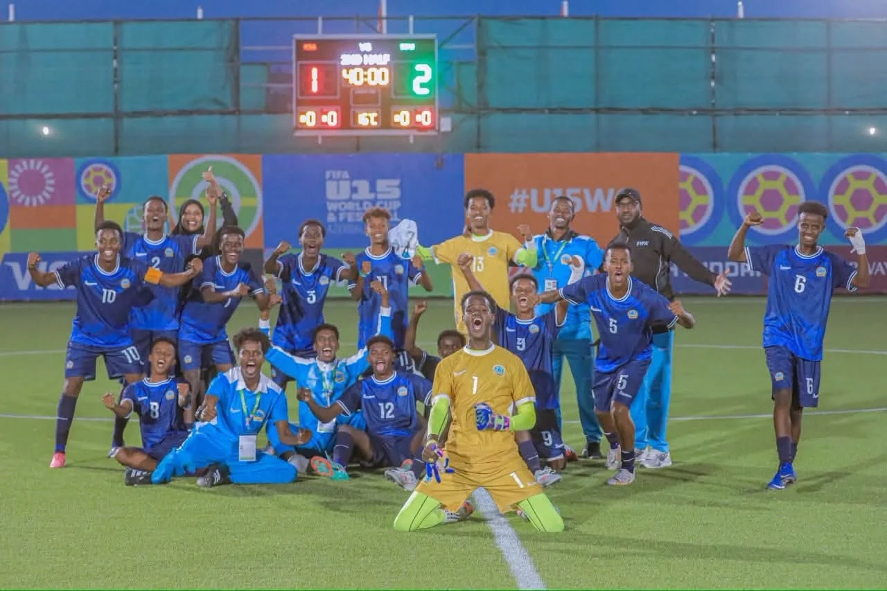 Soomaaliya U-15 oo 2–1 uga badisay Sacuudi Carabiya tartanka da’yarta ee Baku
